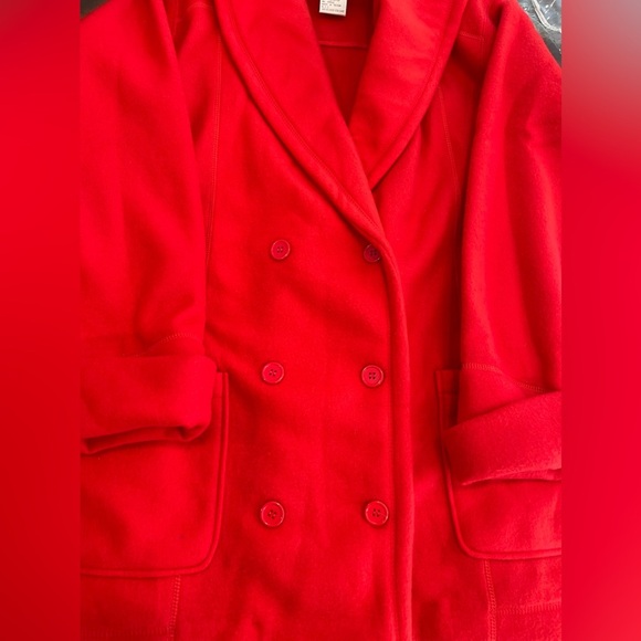 🆕Venezia Bright red polyester jacket-Y2K-Deadstock-slouchy coat-winter coat NWT - Picture 12 of 12